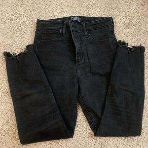 Abercrombie high rise ankle jeans